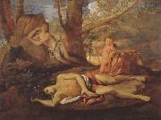 Nicolas Poussin E-cho and Narcissus (mk08) oil painting artist